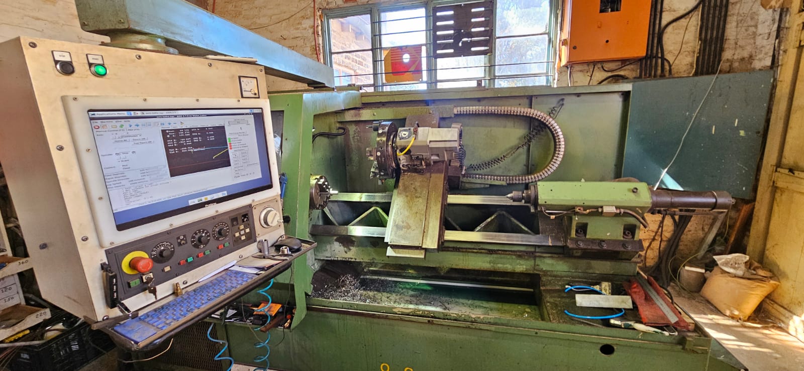 Precision lathe machining